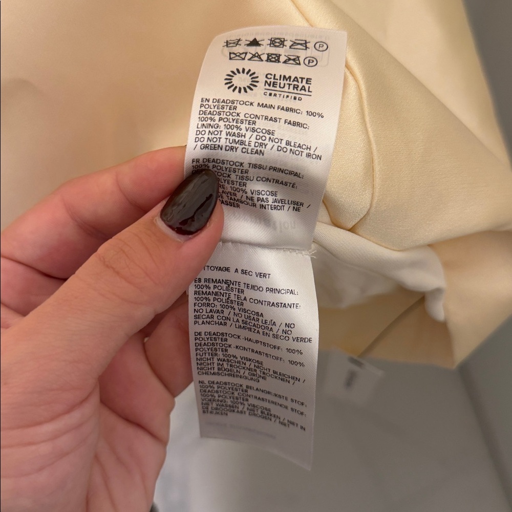Reformation Cream Square-Neck Mini Dress - Picture 14 of 14